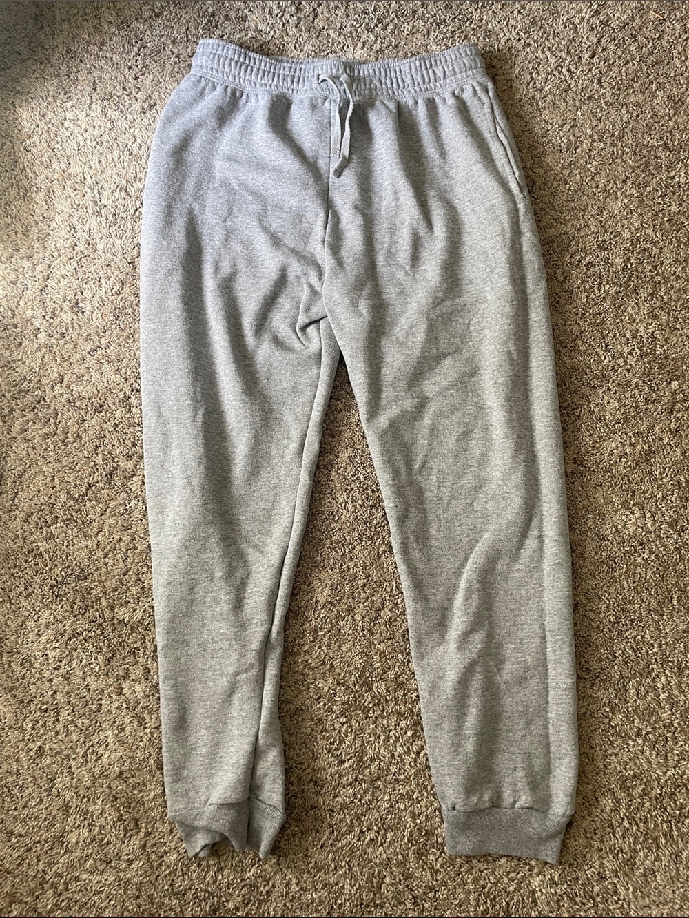 Hanes Men’s Medium Gray Cotton Sweatpants